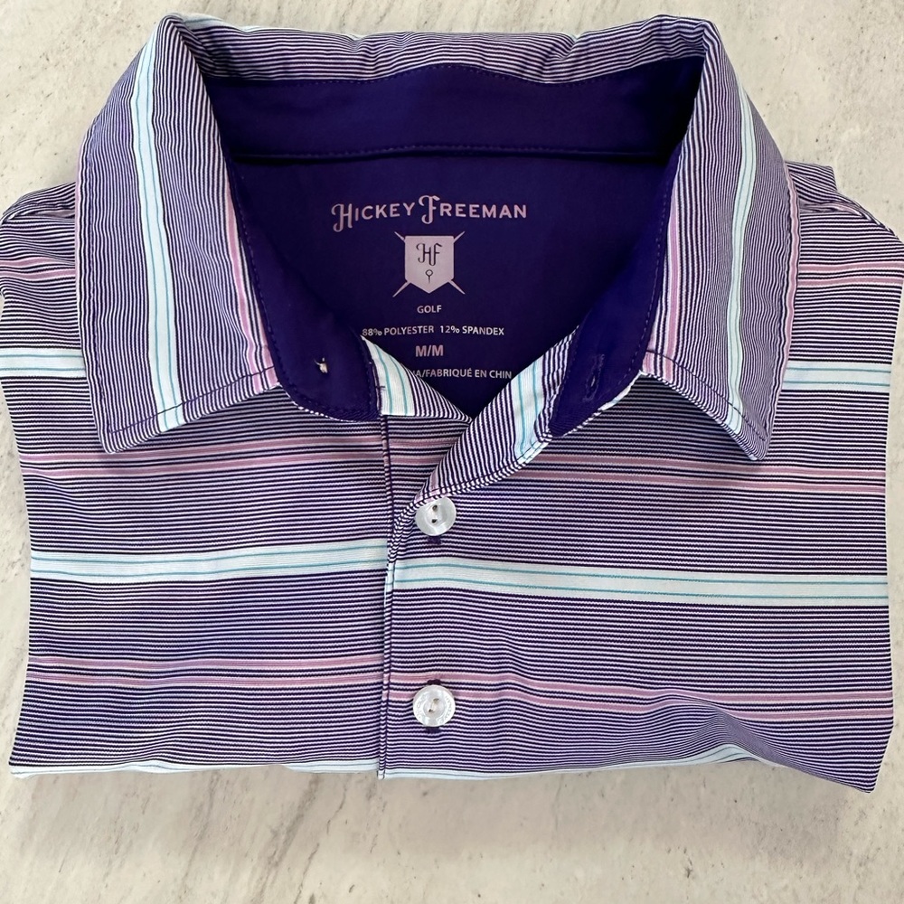 Hickey Freeman men’s golf shirt sz M